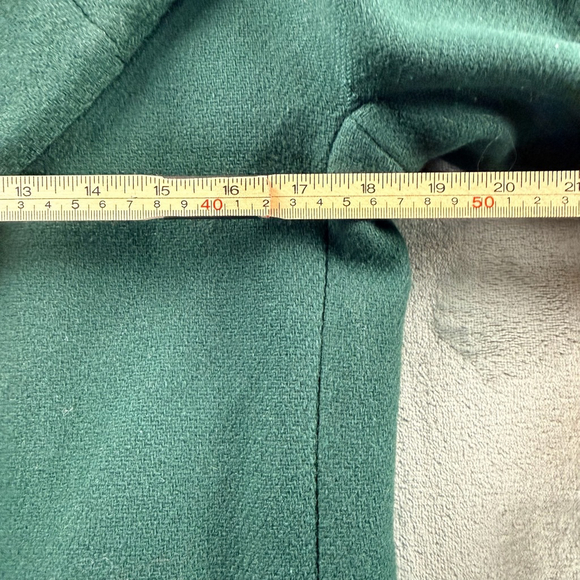 J Crew Cocoon Coat Women 2 Italian Stadium Cloth Nello Gori Wool Luxury Green - Picture 9 of 13